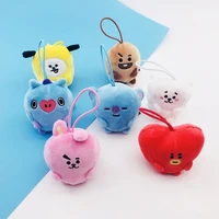 kpop bangtan boys mini plush doll pendant cute keychain bag accessories doll doll backpack jewelry gift jin v fan collection