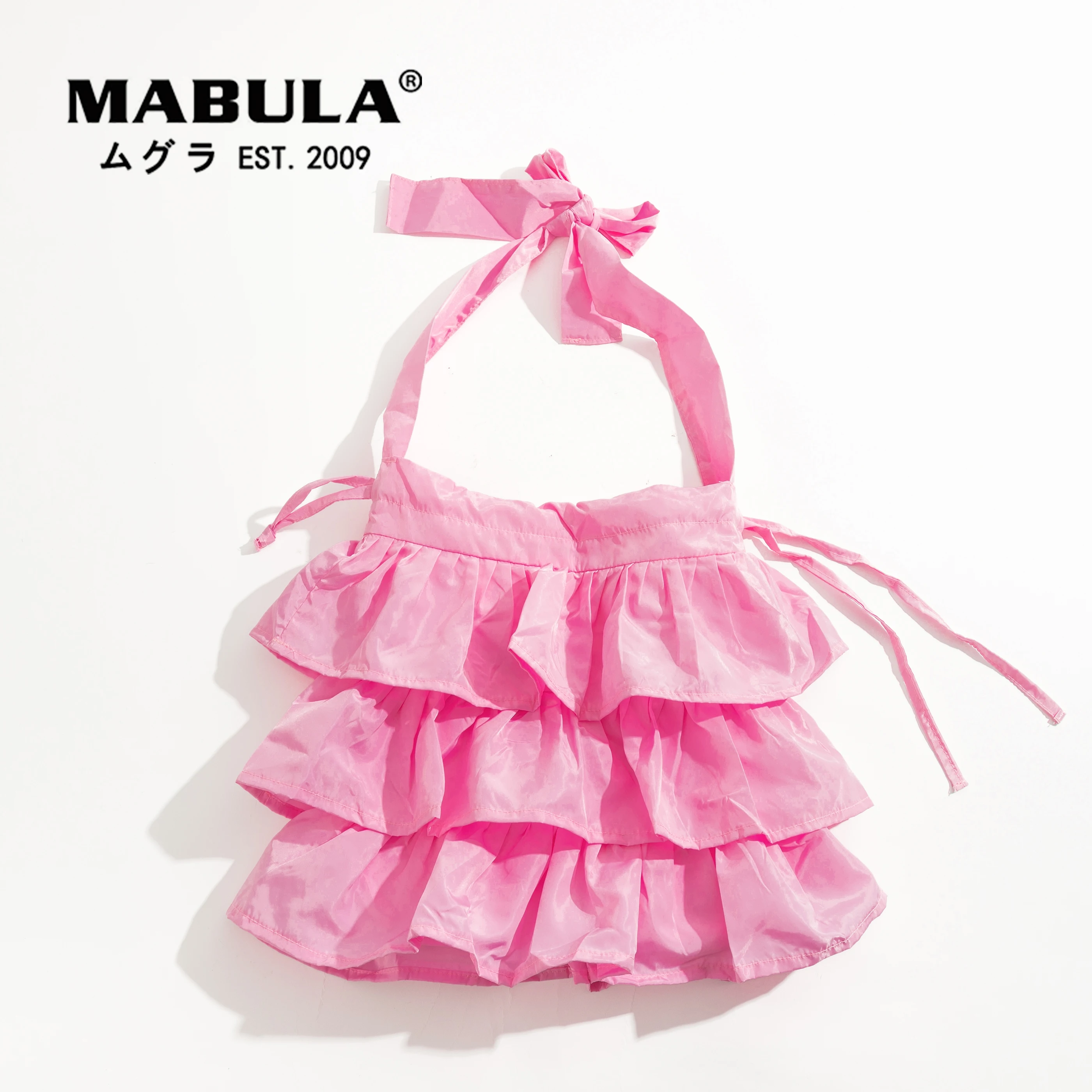 

MABULA Branded Design Skirt Type Women Shoulder Hobo Purse Soft Nylon Lightweight Crossbody Bag Portable Foldable Travel Handbag