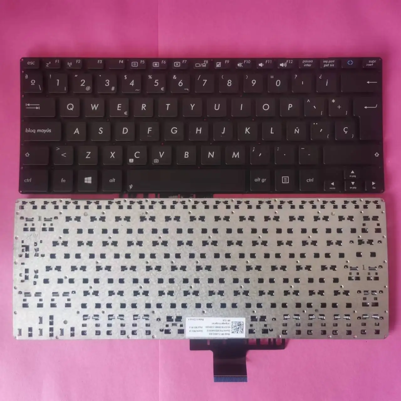 

Испанская клавиатура для ноутбука Asus Vivobook Q301 Q301L Q301LA Q301LP S301L S301LA S301LP, черная раскладка SP