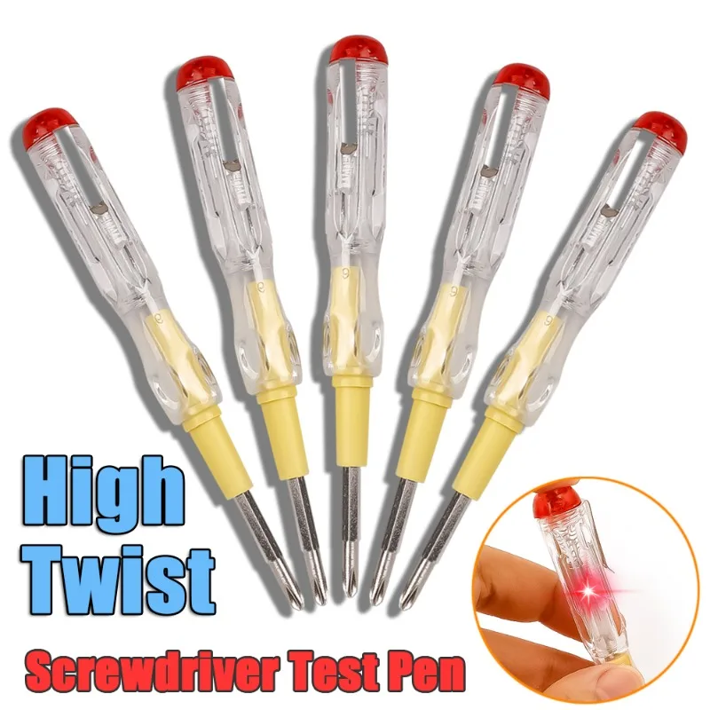 

Electrical Voltage Tester Pen AC Non-contact Electrical Screwdriver Indicator Induction Test Pencil Voltmeter Power Detector