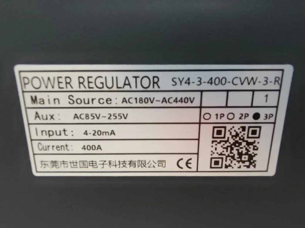 SY4-3-400-CVW-3-R трехфазный регулятор мощности 400А