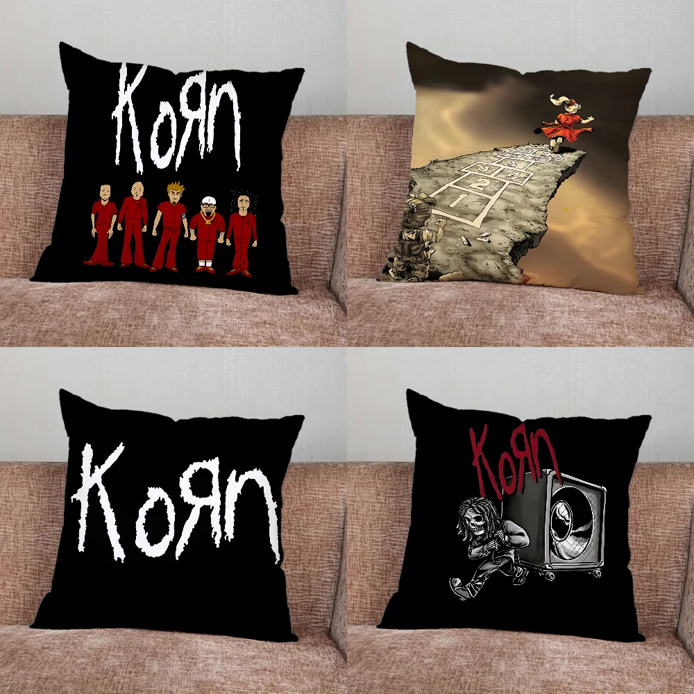 Фото Наволочка K-Korn Rock Band для дома, спальни, автомобиля, офиса, гостиной, дивана, наволочка, подходит №1