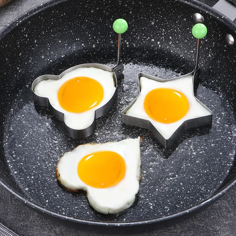 

Stainless Steel Omelet Maker DIY Fried Egg Breakfast Cooking Tools Mold Kitchen Geometry Cooking Accessories Pancake Mold 2022