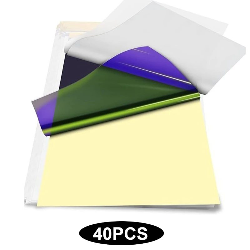 40 листов бумаги для татуированных трафаретов формата А4 простая в использовании