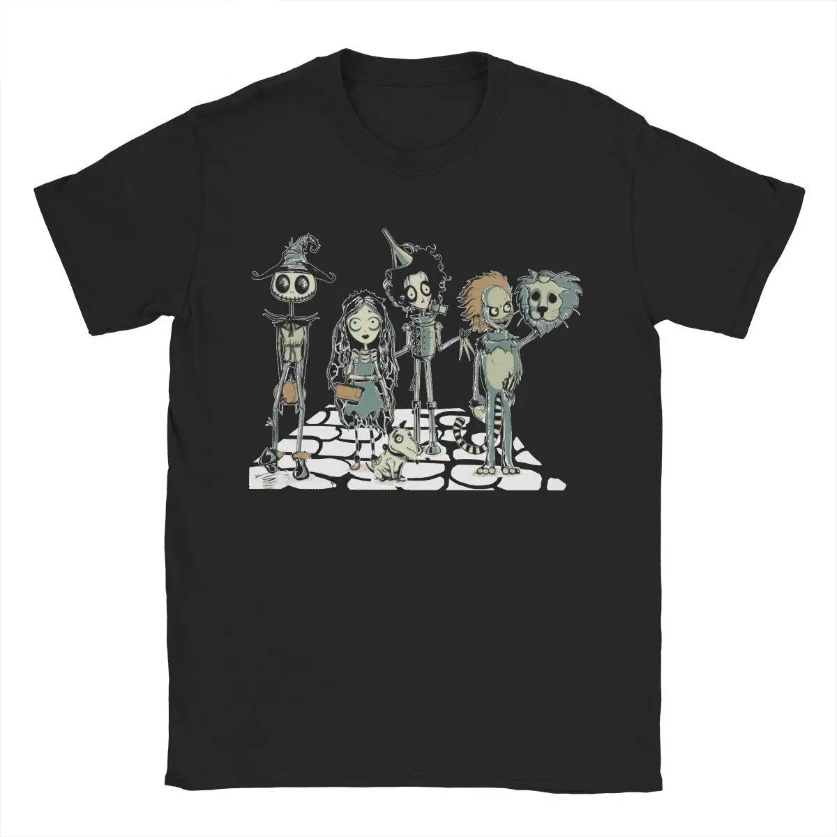 

Мужские футболки Burtons Of Oz Jack Beetle Juice Edward, Забавные футболки с коротким рукавом и круглым вырезом, футболки из чистого хлопка, Подарочная одежд...