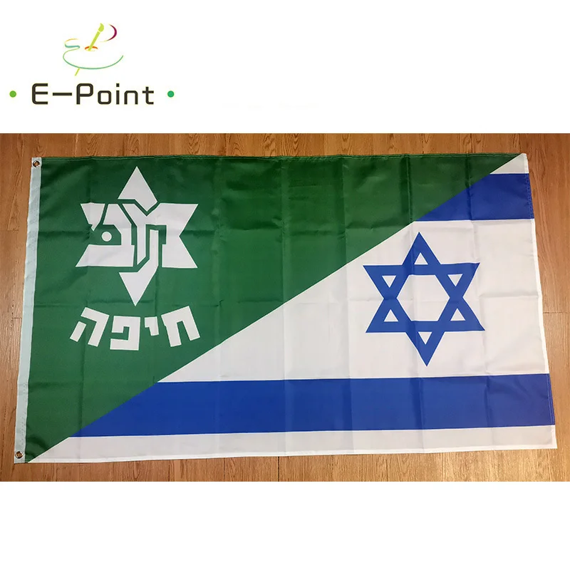 Halfa Израиль половина старый ретро Maccabi Haifa флаг ФК 3 фута * 5 футов (90*150 см) размер