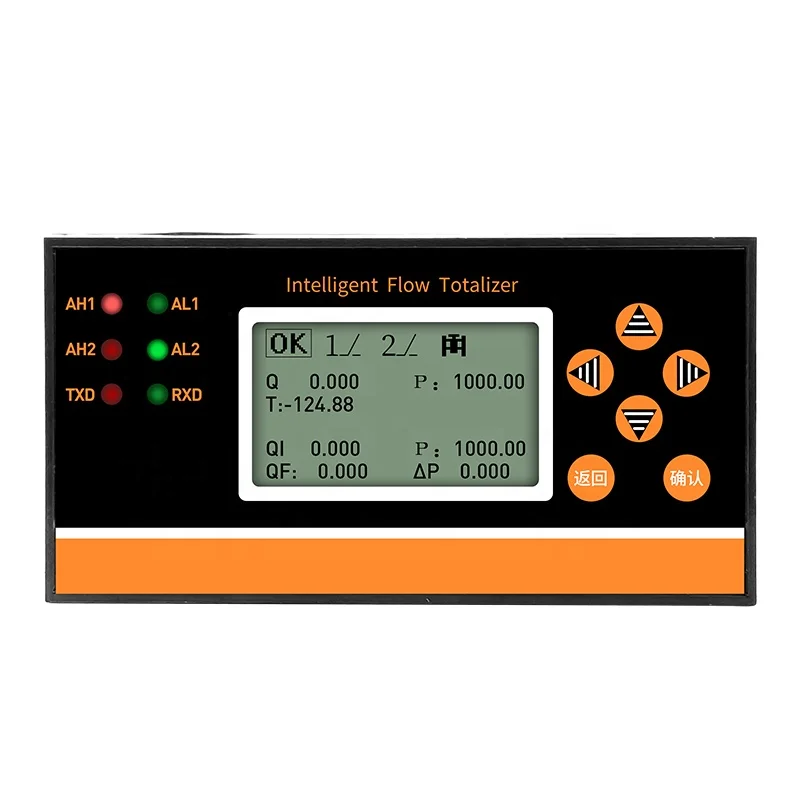 

Digital Flow Totalizer Temperature Pressure Compensation Liquid Gas Flow Display Data Logger