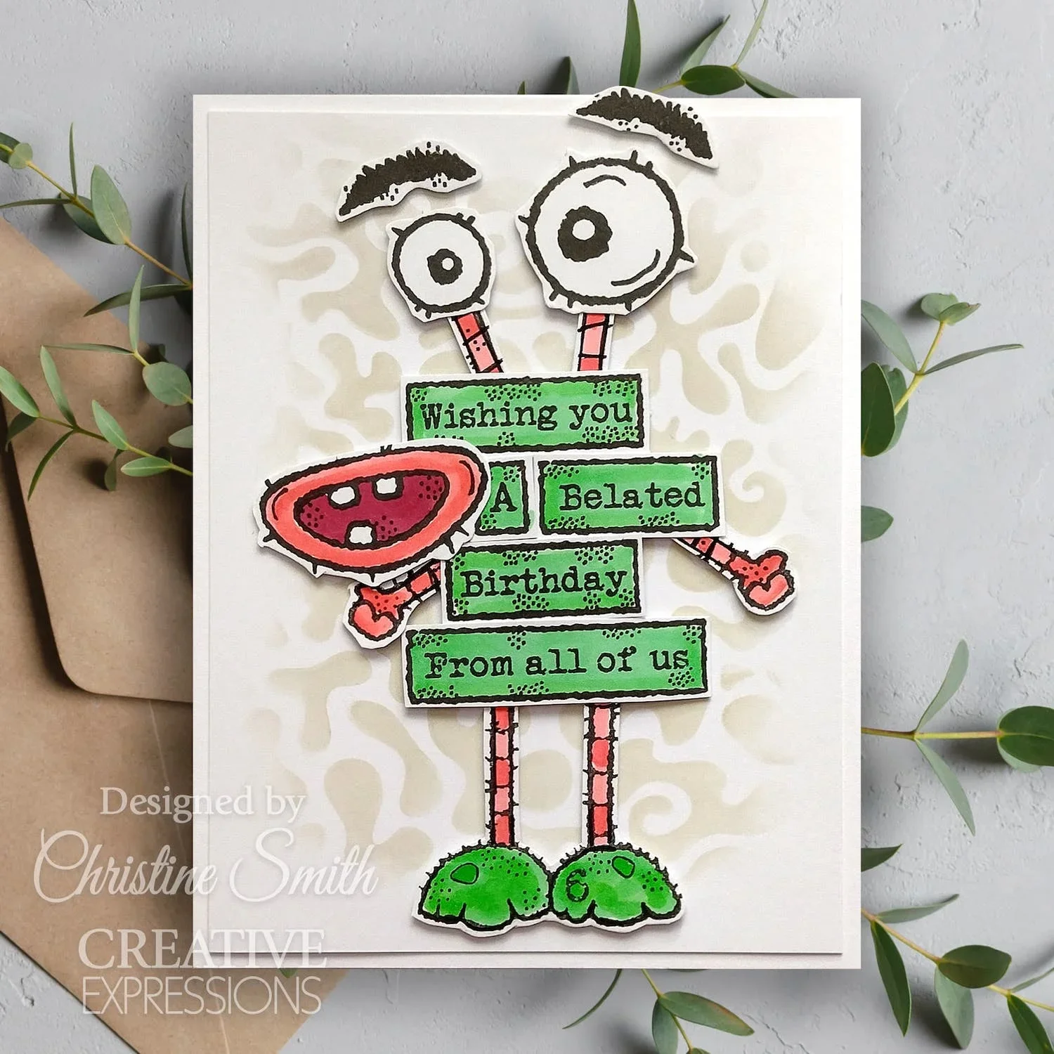 2024 Новый штамп на день рождения огромная лента для галереи монстров слова штампы