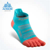 aonijie lightweight run low cut athletic five toe socks quarter socks toesocks for outdoor running marathon race trail 3 pairs