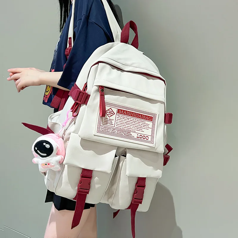 

Junior high school students' simple and large capacity backpack New Japanese travel High school students' waterproof backpack