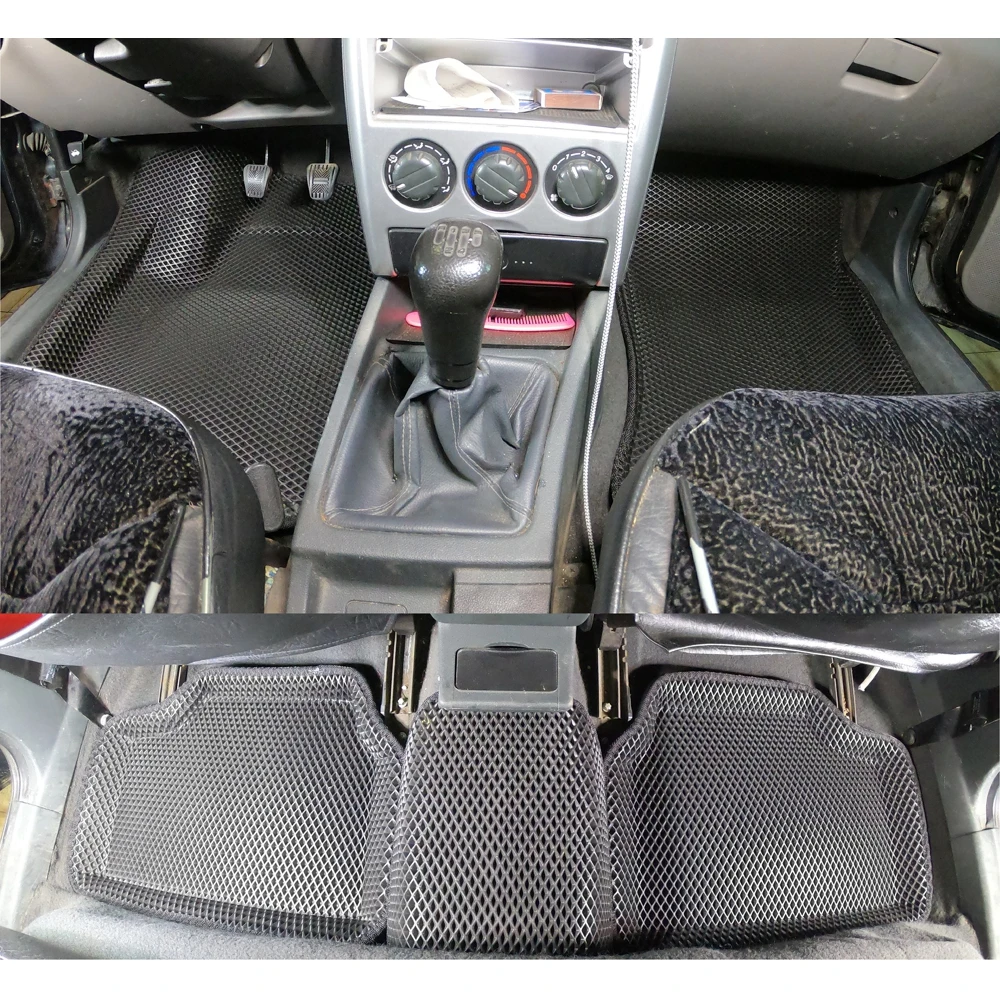 Новинка! Коврики Ева с Пресс Бортами на Lada Priora CITY черный |