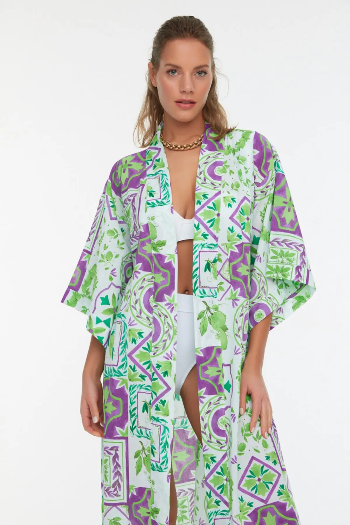 

Women's Kimono Ethnic pattern Kimono Caftan Fashion Bathrobe For Ladies