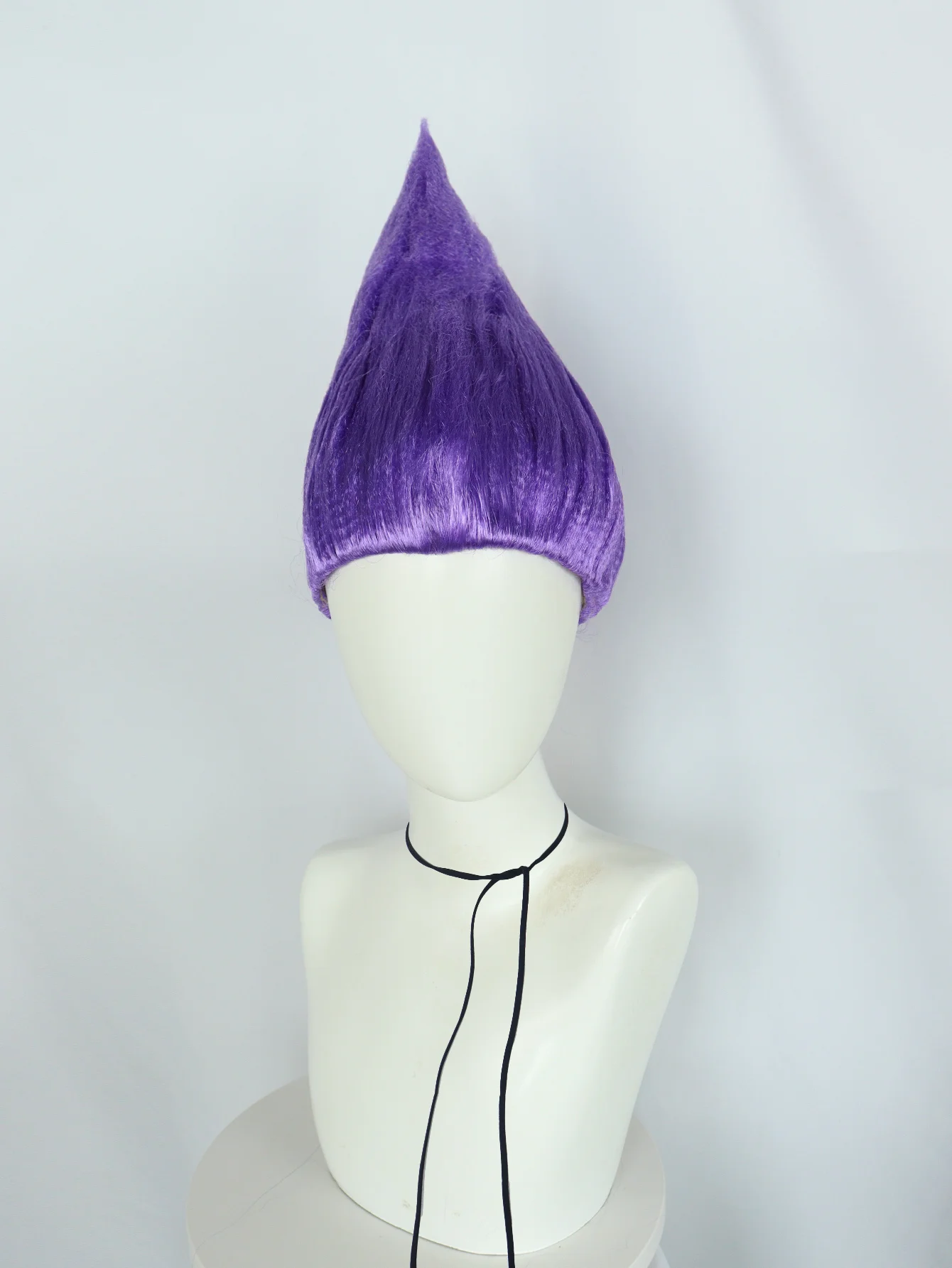 Парик для косплея Suki синтетический короткий фиолетовый прямой костюма тролля 14