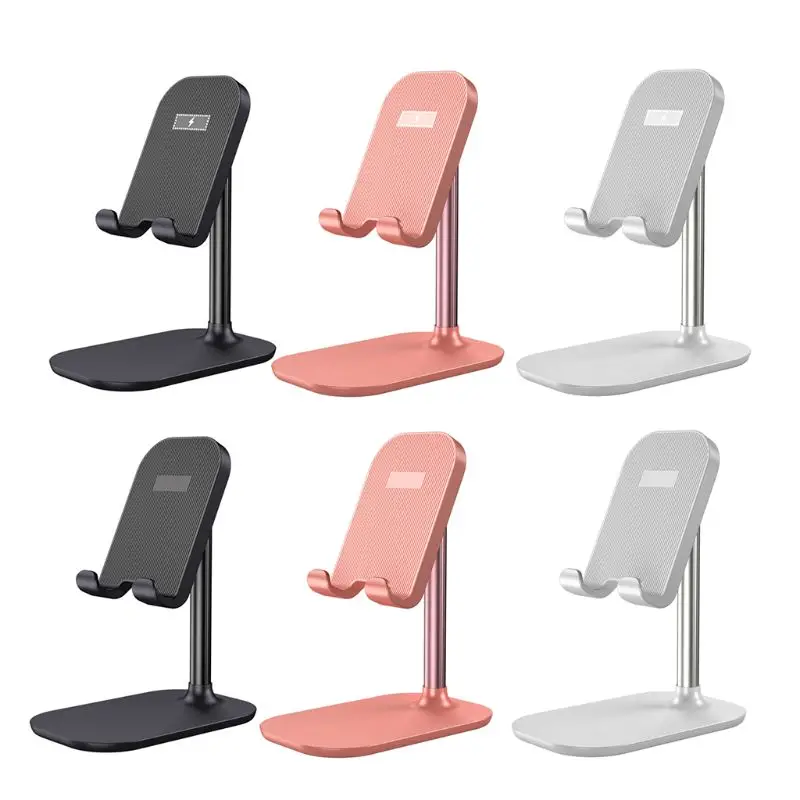 

E9LB Multi-functional Telescopic Desktop Phone Stand Holder Folding Fast Wireless Charging Cellphone Tablet Bracket Support