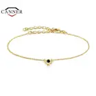 Женский минималистичный браслет-цепочка из серебра 925 пробы с кубическим цирконием