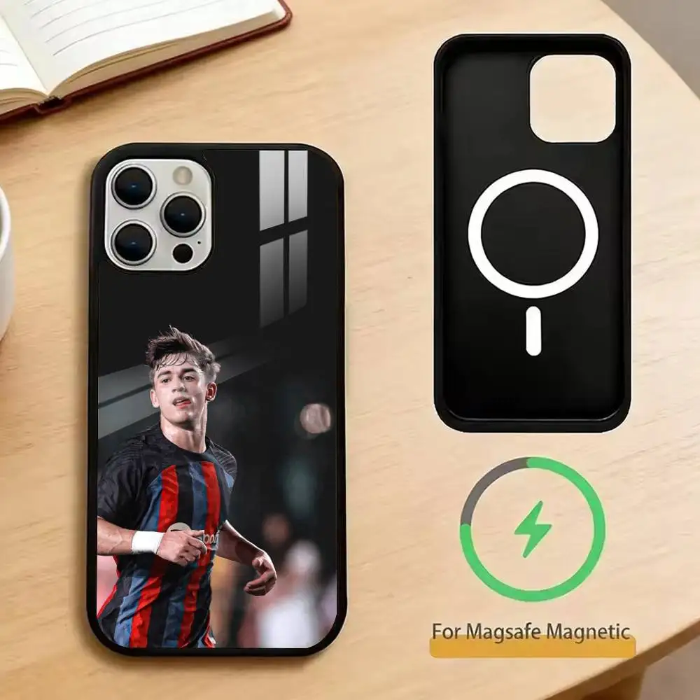 Фото Чехол для телефона P-Pablo G-Gavi-Football-Sport для iPhone 17, 16, 15, 14, 13, 12, 11 Plus, Pro с поддержкой магнитной беспроводной зарядки №5