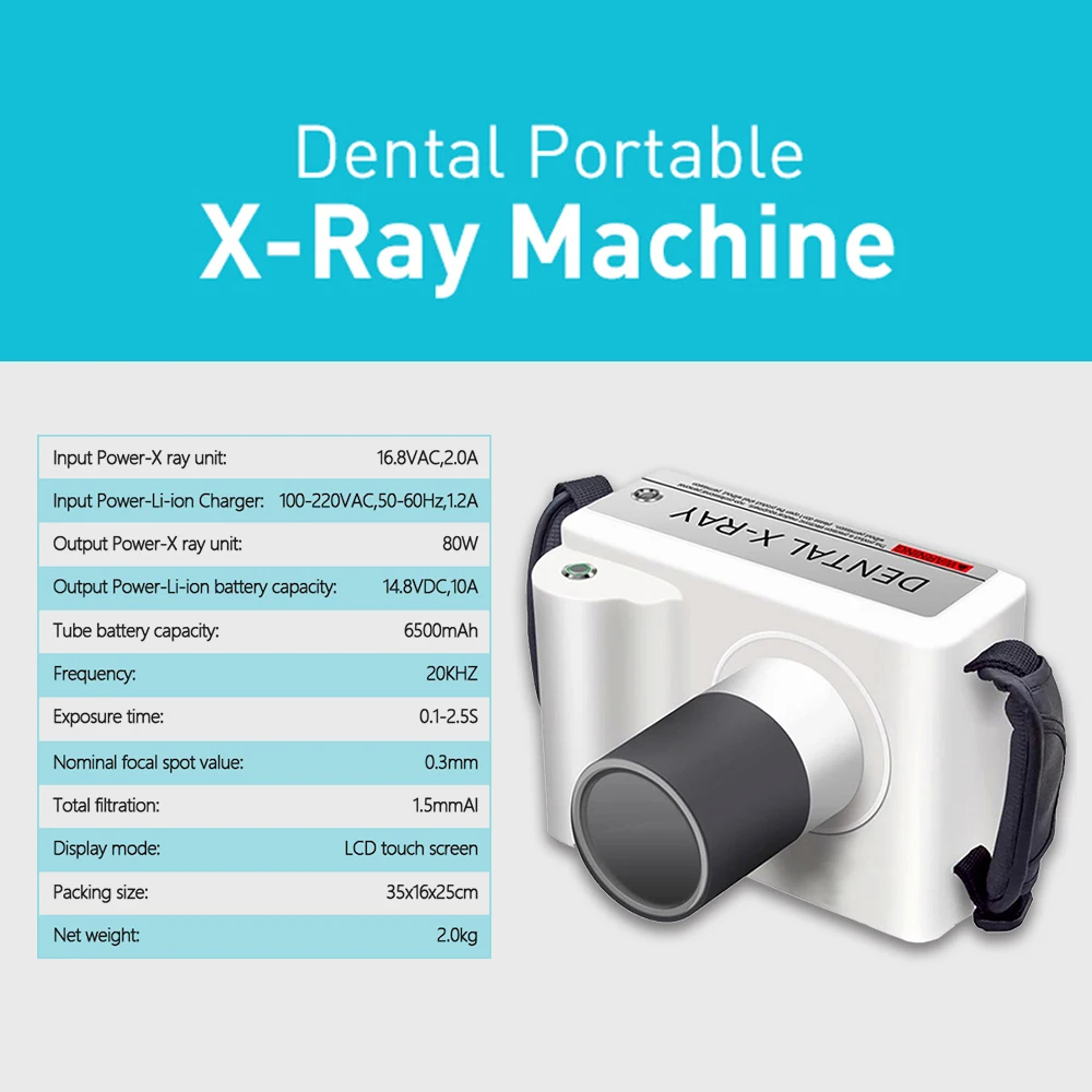 

Стоматологический рентгеновский аппарат, высокочастотный цифровой портативный рентгеновский аппарат с сенсорным экраном, 1 комплект