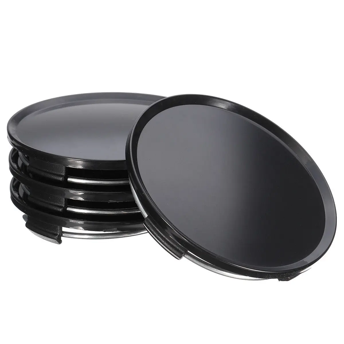 

4pcs Hub Center Covers 60mm OD Accesories Cap Car Chrome Decoration Kit