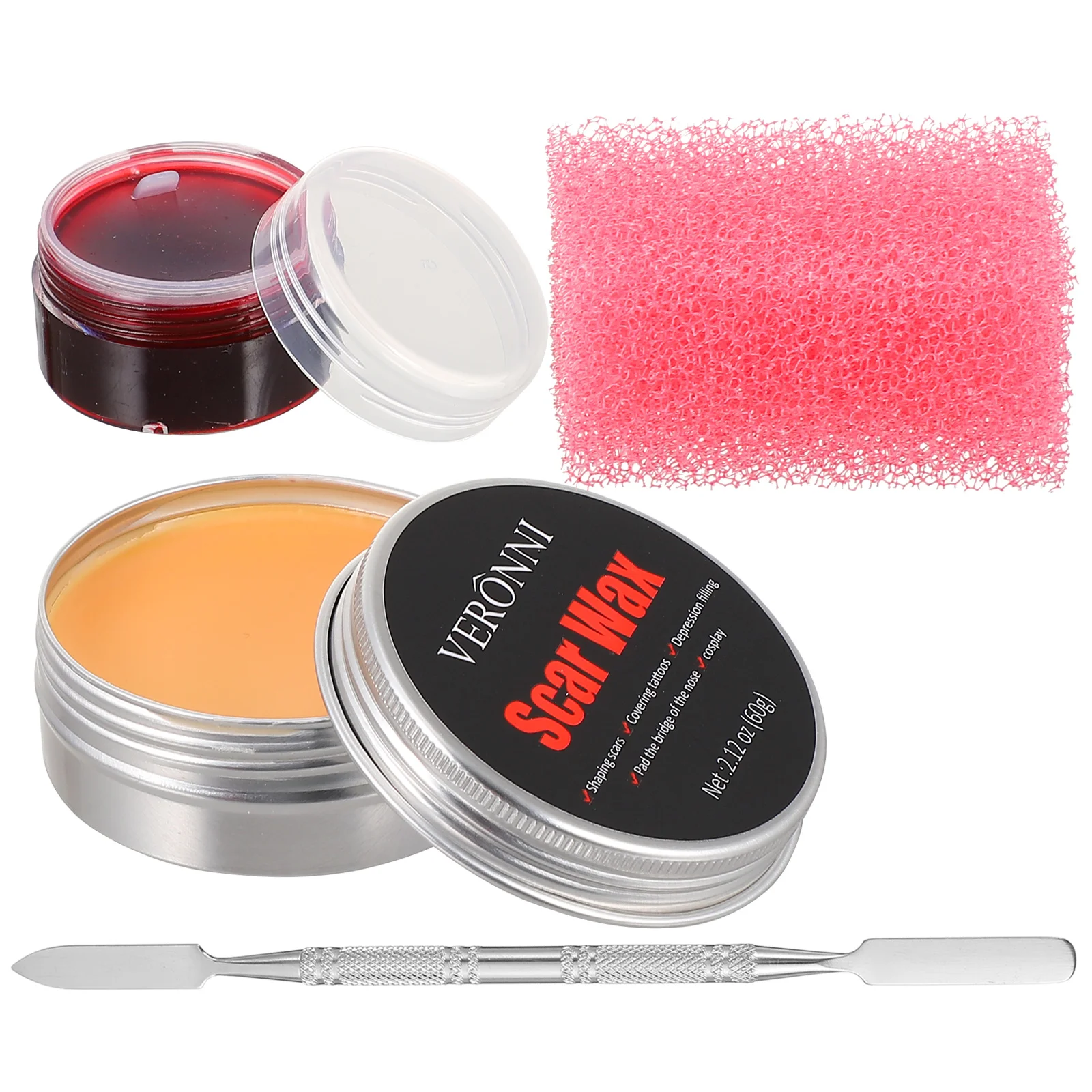 

Fake Blood Makeup Wax Kit Skin Scarblack Stipple Sponge Spatulaface Scarswound Effect Tool Scab Plasma Coagulated Effects