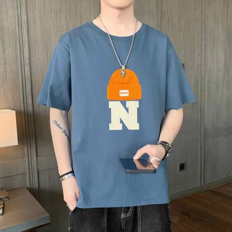 

Модная футболка с принтом букв N, летняя трендовая рубашка с коротким рукавом, топ джентльмена, для улицы, для покупок