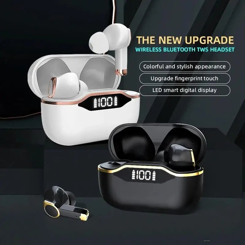 

New T28 Colorful Appearance Wireless Bluetooth Headset TWS Digital Display Smart Touch Sports In Ear