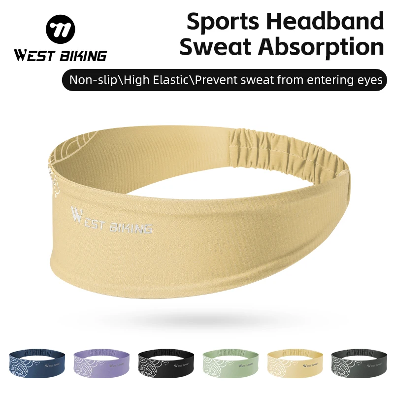 WEST BIKING высокоэластичная спортивная повязка на голову для бега фитнеса пота