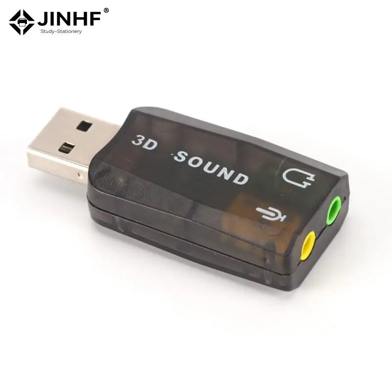 

Mic Speaker Audio Interface For Laptop PC Micro Data Black 3D USB Sound Card USB Audio 5.1 External USB Sound Card Audio Adapter