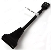 usb 2 0 9pin to motherboard usb 3 0 20pin adapter cable high data speed cable 480mbps quality hot selling cables accessories