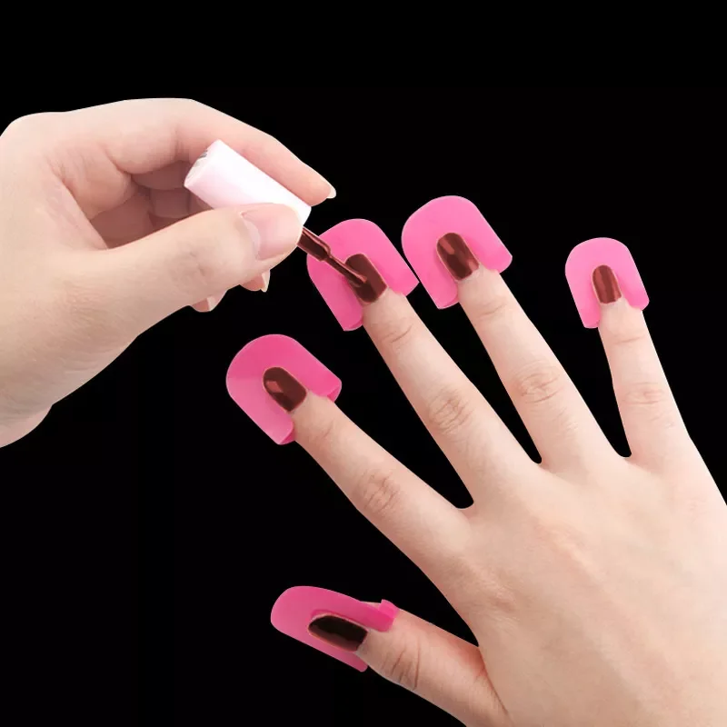 10 Sizes G Curve Shape Nail Protector Varnish  Finger Cover Spill-Proof French Stickers Manicure Nail Art Tools