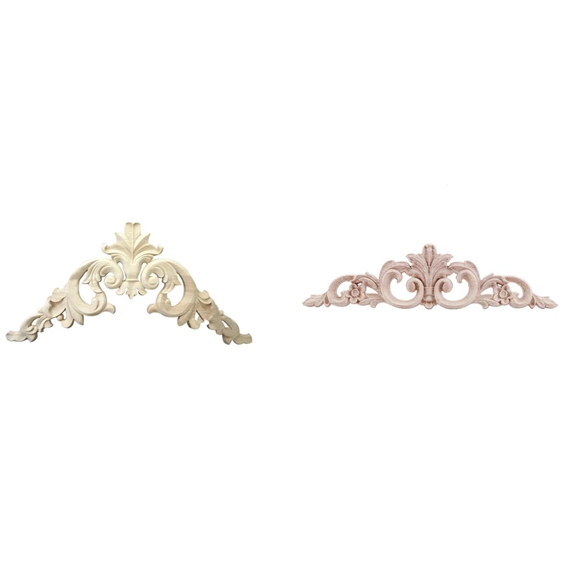 

1 деревянная резная угловая аппликация из дуба (20X5 см) и 1 шт. 15X15 см Изысканная деревянная резная угловая аппликация