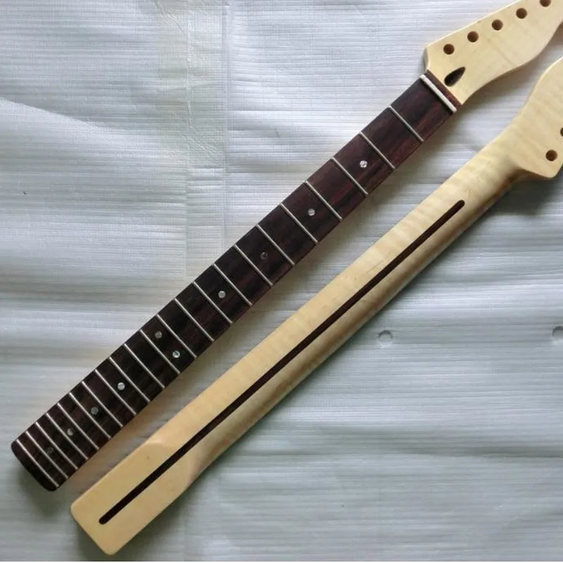 

22 Fret Tiger Flame Maple Material Rosewood Fingerboard Electric Guitar Neck MInstruments Accessorie
