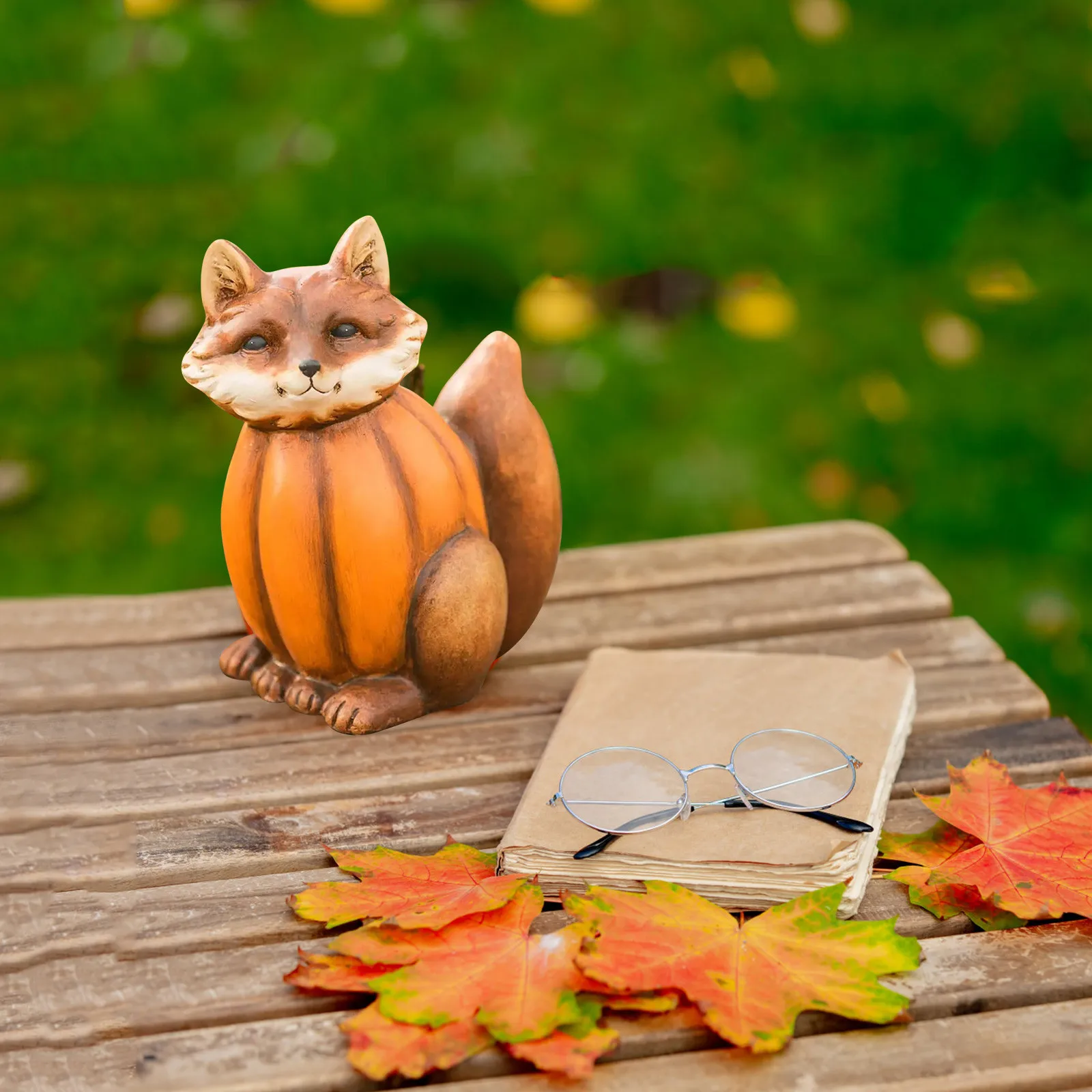 

Креативная статуя на Хэллоуин в виде головы животного, тыквы, тела, полимерные поделки, домашний сад, рождественские украшения россыпью, заб...