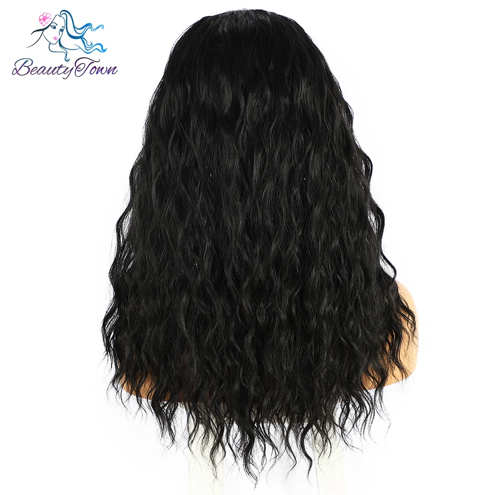 Оптовая продажа парик из синтетических волос черный цвет |