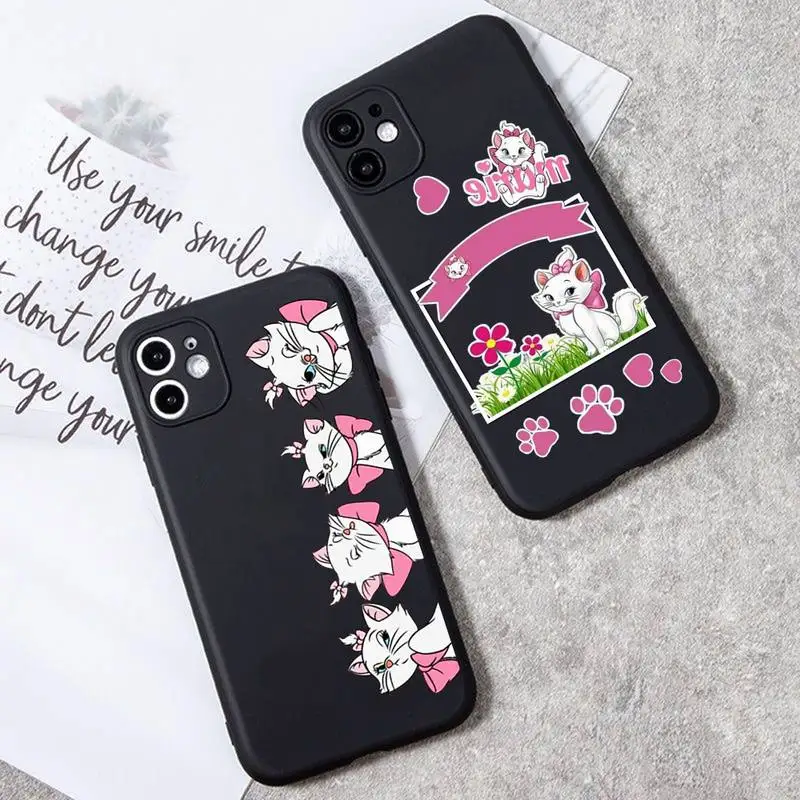 Купи Disney Marie Cat Luminous Luxury Toys Phone Case For iphone 14 Plus 13 12 Mini 11 Pro XS Max X XR Cover за 90 рублей в магазине AliExpress