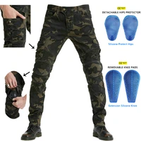 men motorcycle outdoor riding rider camo jeans equipment protective gear road racing stretch pants multi color optional 2022 new