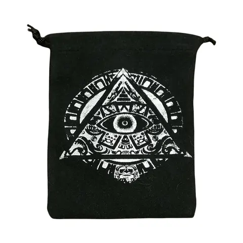 Палубные сумки и мешочки Tarot с рисунком пирамидальных глаз, бархатная сумка Tarot со шнурком, сумка для хранения карт Tarot для любителей Tarot