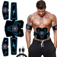 8 pieces of lazy abdominal fitness massager rechargeable home fitness belt abdominal muscle stickers body sculpting machine