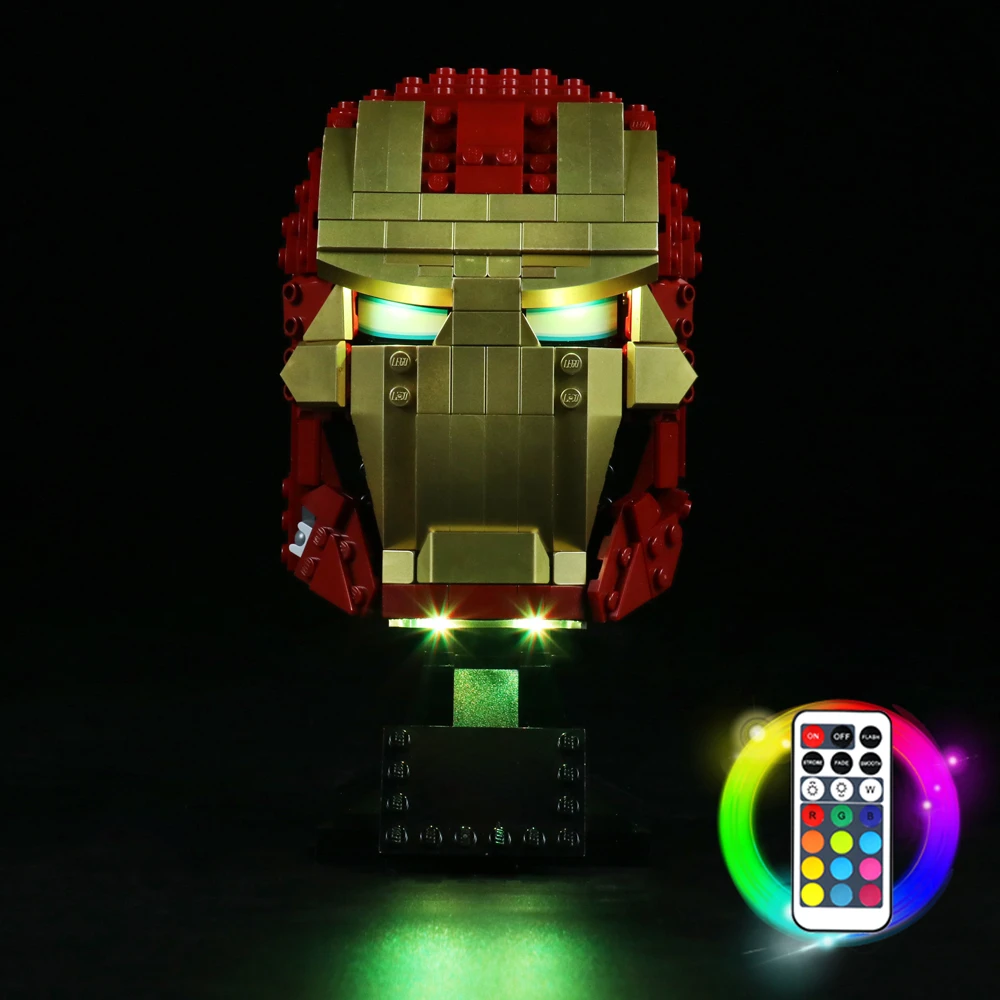 

Vonado LED Lighting Set for 76165 Helmet Collectible Model Toy Light Kit, Not Included the Building Block