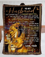 to my husband thank you for holding my hand lions blanket kids adult soft bed cover sheet plush blanket multipurpose blanket