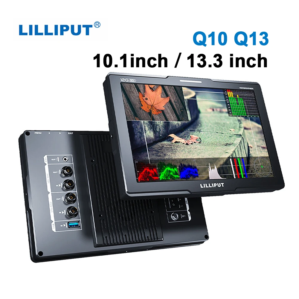 LILLIPUT Q10 Q13 10 1/13 3-дюймовый монитор с поддержкой камеры-HDMI2.0 2x12G-SDI Монитор камеры DSLR