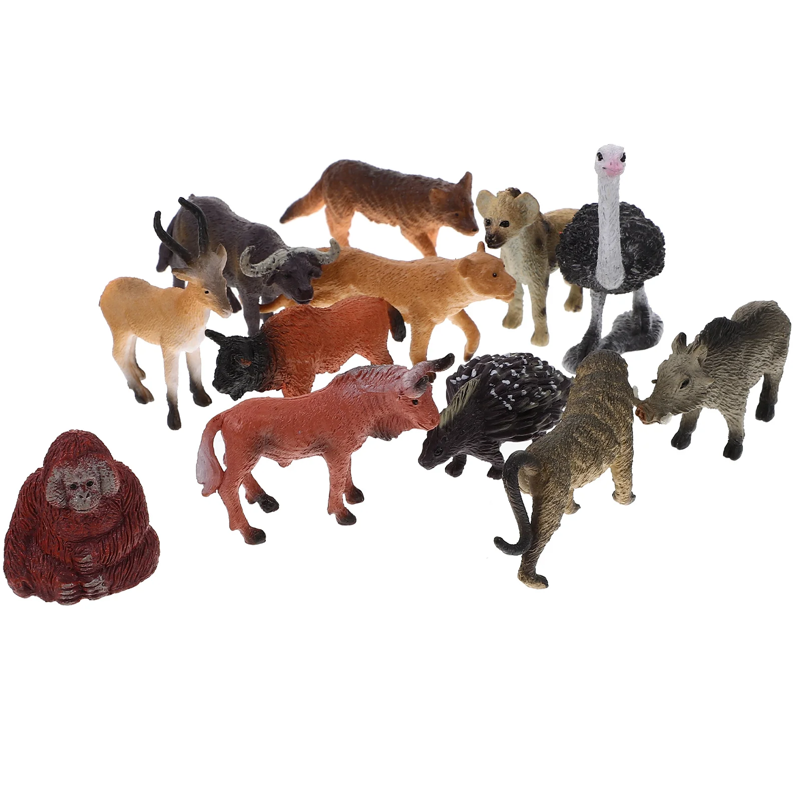 

Crafts Mini Animal Figurines African Wildlife Figures Model Ornament Desk Vivid