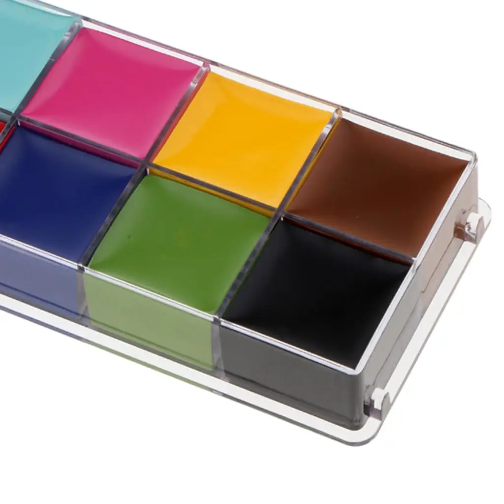 

Professional Natural Face Paint Oil 12 Colors Body Painting Art Party