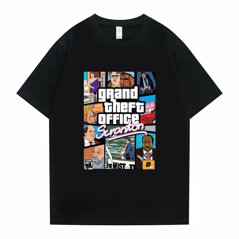 

New Funny Dwight Schrute The Office Tshirt Men Women Tv Series Michael Scott Jim Mifflin Scranton Tee Shirt Man Harajuku T-shirt