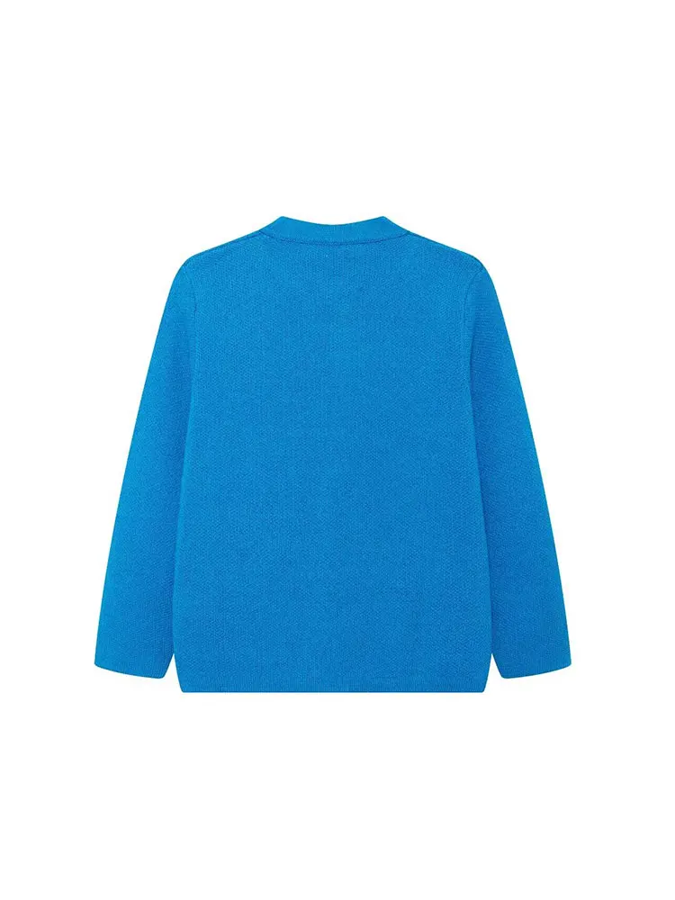 Женский трикотажный кардиган TRAF однобортный облегающий короткий свитер с