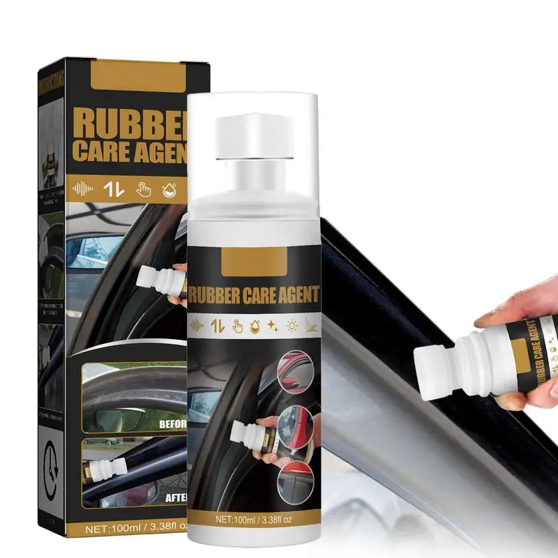 Car Rubber Caring Agent Car Care Portable Rubber Curing Agent Dust And Swirl Remover Rubber Long Lasting Leather Restorer For