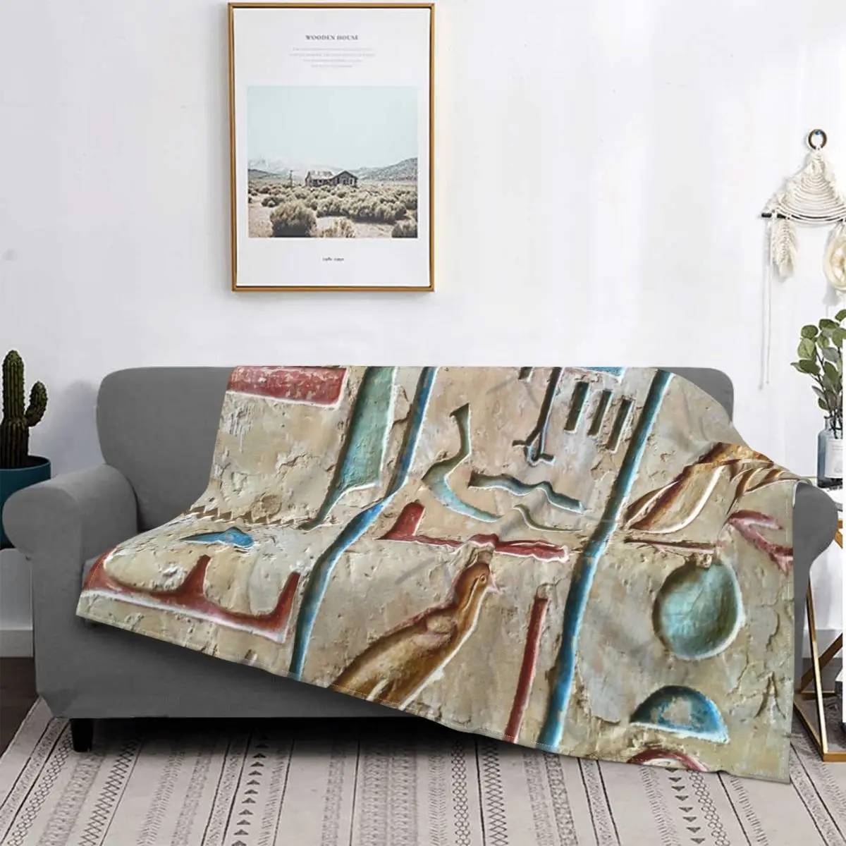 

Manta de jeroglicifo del antiguo Egipto, colcha para cama, alfombra a cuadros, toalla de playa, manta de muselina, colcha para ca
