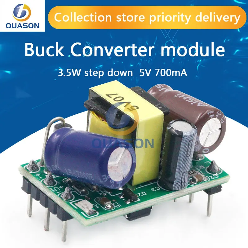 

AC-DC 5V 700mA 3.5W Precision Buck Converter AC 220v to 5v DC step down Transformer power supply module 12V 400MA 3.3V 700MA