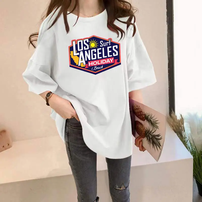 

Футболка женская летняя с надписью «Los Angeles»