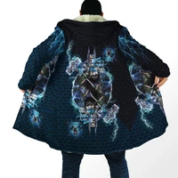 new winter mens viking style cape thor 3d full print fleece hooded jacket unisex casual thick warm cloak