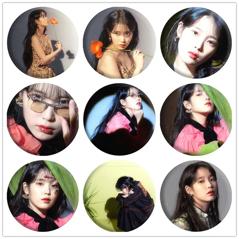 

Kpop Wholesale Badges IU Brooch Pin New Marie Claire Korea Brooch Pin Badges For Clothes Backpack Decoration Fans Collection